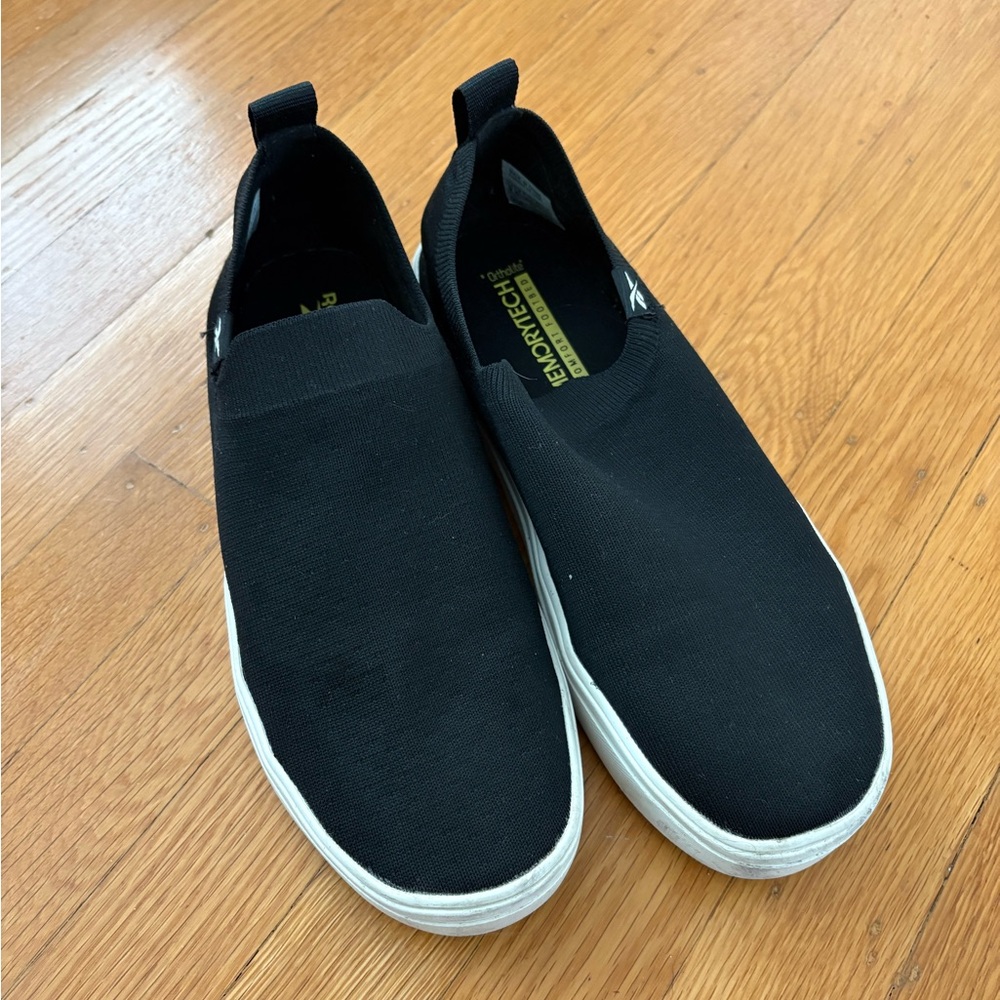 REEBOK Black Slip-On Sneakers